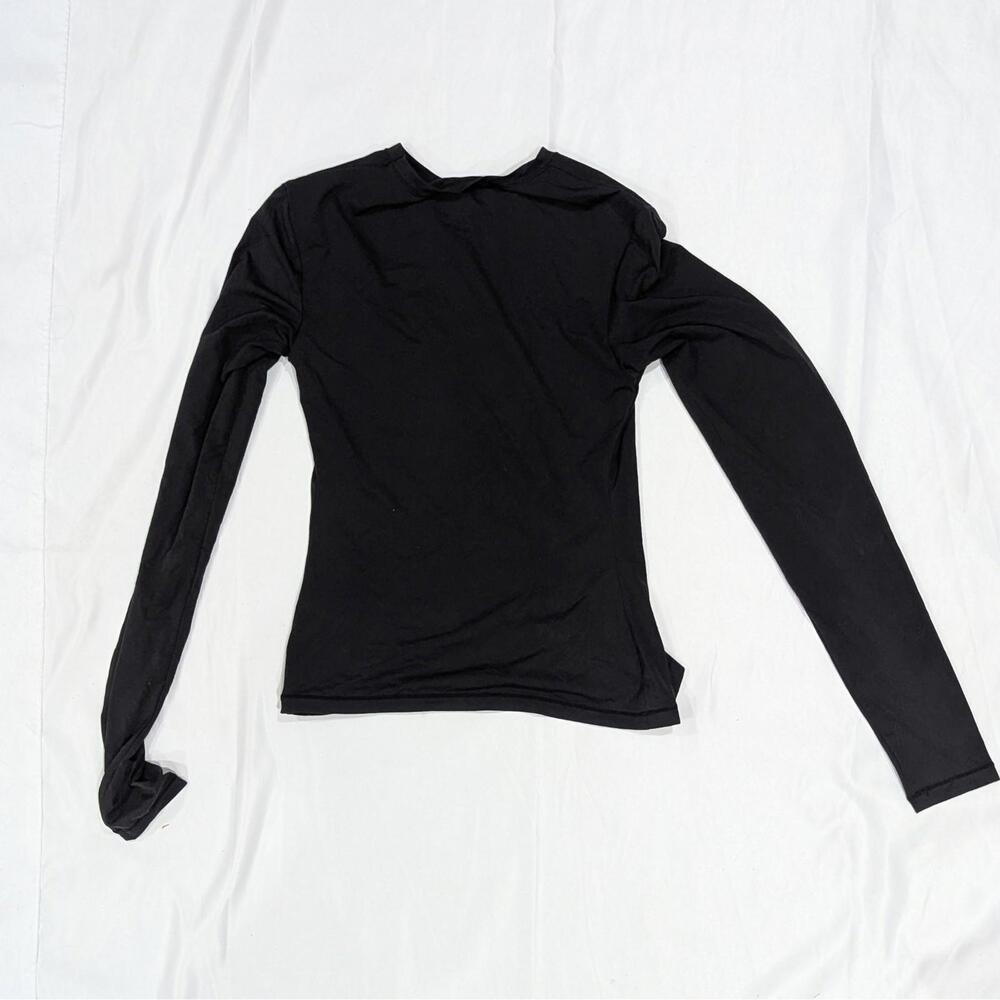 SIZE S Skims Fits Everybody Long Sleeve T-Shirt Black Onyx (AP-TSH-0650) - Picture 4 of 4